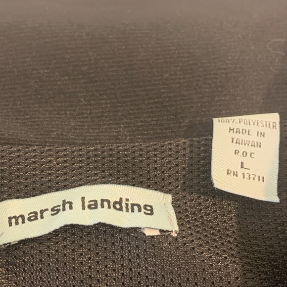 Marsh Landing Women's Lightweight Jacket Size Large Blue Black Pre-Owned. - Picture 2 of 7